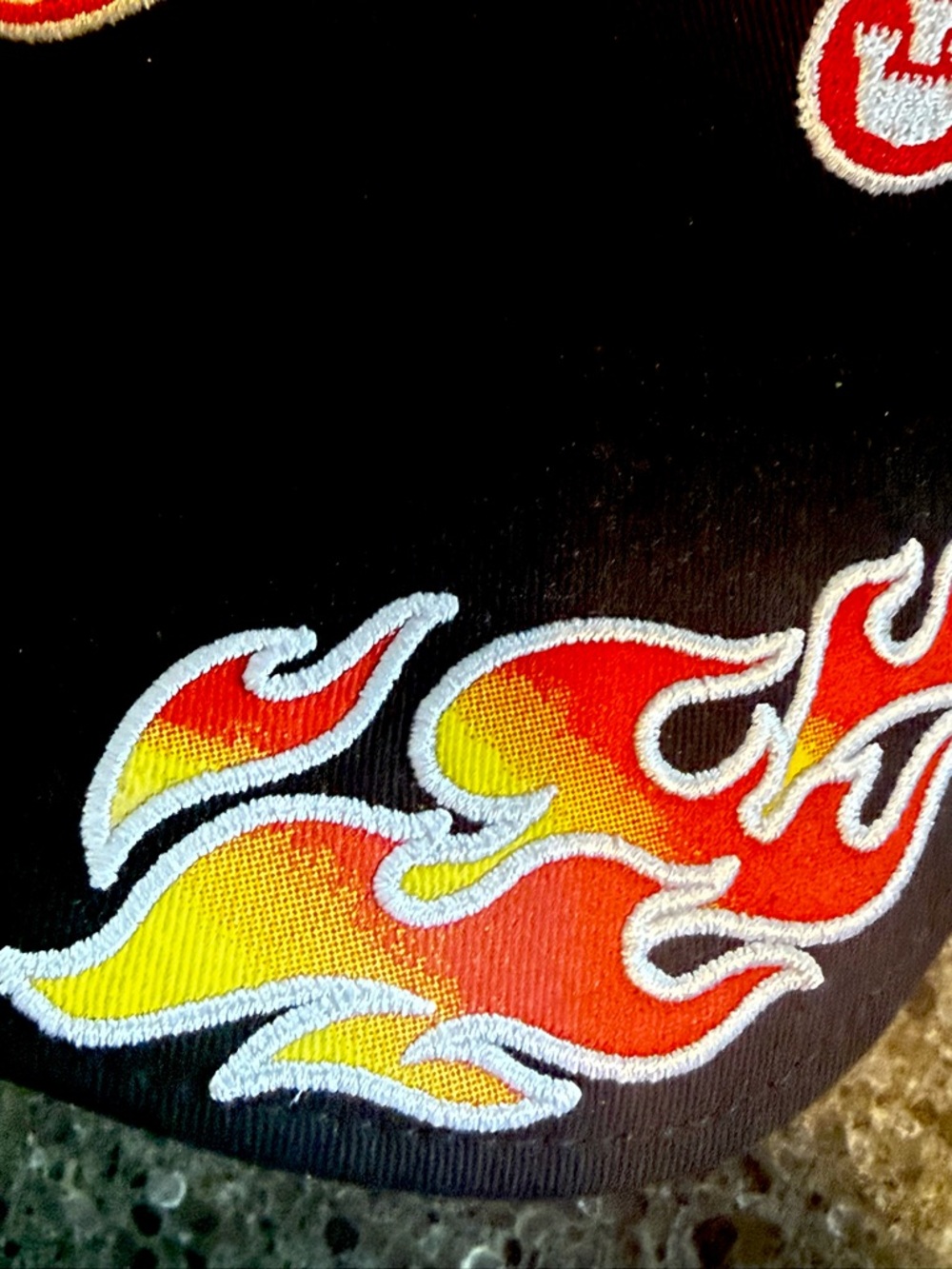 Goorin Bros Black embroidered Trucker “Supercharged ” with flames 🔥 SnapBack - Picture 4 of 10